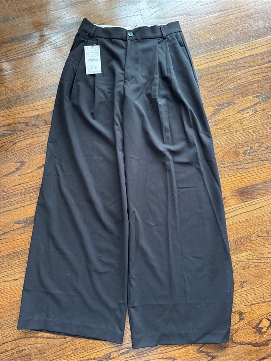 Zara Pants - Zara woman’s Size M Wide-Leg Dress Pants - Black